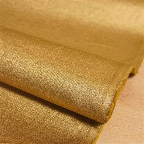 Metallic Gold Linen Fabric 